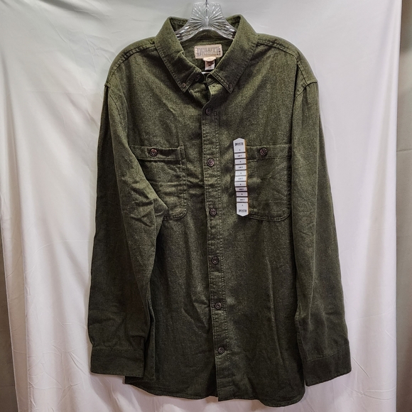 Duluth Trading Co Other - LAST CHANCE Duluth Trading Co Green Free Swingin Flannel Slim Fit Shirt Size XL